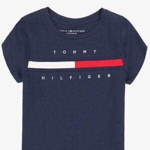 Girls Navy Blue Tommy Hilfiger Shirt Navy Blue 8T